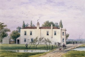 コペンハーゲンの家の眺め、1853年 作： Thomas Hosmer Shepherd