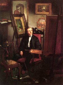 自画像、1870年頃 作： Thomas Hovenden