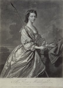 フローラマクドナルド（1722-90）、J。ファーバーによる彫刻、1747年（メゾチント彫刻） 作： Thomas Hudson