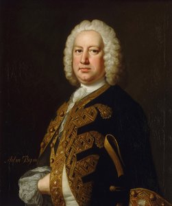 ジョン・バイング提督の肖像 作： Thomas Hudson