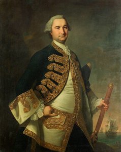 リチャード・ティレル少将(1716/7-1766) 作： Thomas Hudson