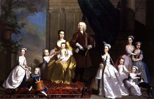 ラドクリフ家」1738-42年頃（油彩・キャンバス） 作： Thomas Hudson