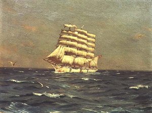 デンマークの貿易船、バイキング 作： Thomas J. Somerscales