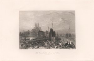 ロワールとシェールの運河、トゥールの近く 作： Thomas Jeavons