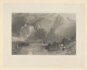 キドウェリー城、南ウェールズ 作： Thomas Jeavons