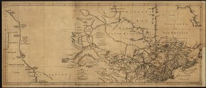 カナダとルイジアナ州北部と隣接する国の地図。LOC 73695758 作： トーマス・ジェフリーズ