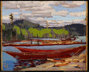 ボート、1916年夏 作： Tom Thomson