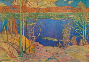 春の氷、1916、1937 作： Tom Thomson