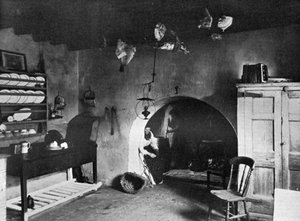 ファームキッチン、オークニー、スコットランド、1924-1926年 作： Thomas Kent