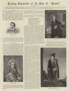 ハムレットの一部の主要な指数 作： Thomas Lawrence