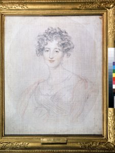 「「エリザベート伯爵夫人の肖像 (エリザヴェータ) ボロンツォワ (1792-1856)」」トーマス・ローレンスによるペン画 (1769-1830) 1821年 プーシキン美術館、モスクワ 作： Thomas Lawrence