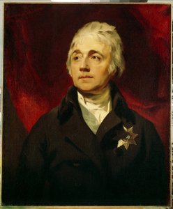 セミョン・ロマノビッチ・ヴォロンツォフ伯爵の肖像 (1744-1832) (セミョン・ロマノヴィッチ・ヴォロンツォフ伯爵の肖像)。 サー・トーマス・ローレンス (1769-1830) の絵画、キャンバスに油彩。 18世紀後半から19世紀初頭にかけてのイギリスのロマン主義。 国立エルミタージュ、サンクトペテルブルク。