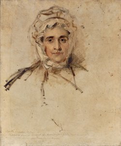 アーティストの母親、ルーシー・ローレンスの肖像画、スケッチ 作： Thomas Lawrence