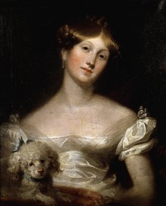 サセックス公爵夫人（油彩・キャンバス 作： Thomas Lawrence