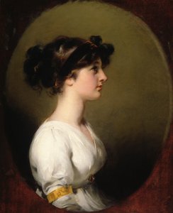 本。キャロラインアプトン、1800年頃 作： Thomas Lawrence