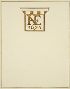 旧家の煙突のフリーズ 作： Thomas Leeson the Elder Rowbotham