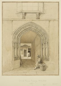 ガードハウス・パサージュ、ワインストリート（水彩・鉛筆・紙 作： Thomas Leeson the Elder Rowbotham