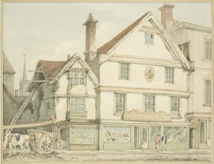 ブロードミードの北西角（鉛筆・水彩・紙 作： Thomas Leeson the Elder Rowbotham