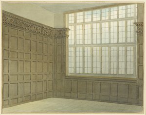 造幣局北側の部屋（現在のセント・ピーターズ病院）（紙に水彩 作： Thomas Leeson the Elder Rowbotham