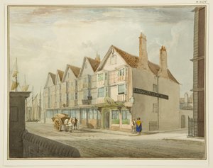 Llandoger TrowとKing Streetの南側 作： Thomas Leeson the Elder Rowbotham