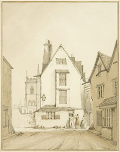セント・フィリップス教会とナロー・プレイン（水彩・紙 作： Thomas Leeson the Elder Rowbotham
