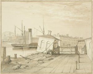 プリンスストリートブリッジのトールハウスの助成、1828年 作： Thomas Leeson the Elder Rowbotham