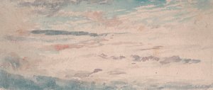 雲の研究 - 青と赤の斑点のあるアルト - 積雲