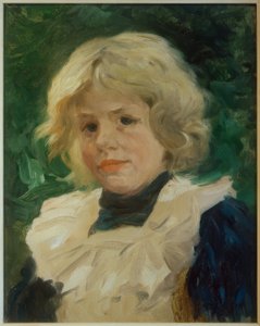 ブロンドの女の子の肖像画