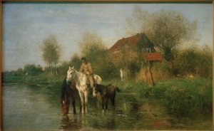 水の上の馬 作： Thomas Ludwig Herbst