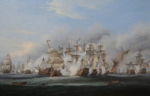 トラファルガーの戦い 作： Thomas Luny