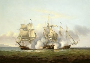 HMSゴアとフランスの旗艦「パリニュア」と「ピラード」（197354も参照）