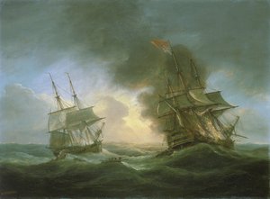3月1日、インド船「ケント号」遭難 作： Thomas Luny