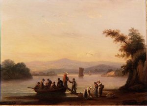 Dittisham付近のDartで 作： Thomas Luny