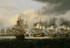 ドガーバンクの戦い、1781年8月5日、1834年 作： Thomas Luny