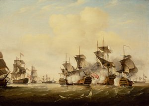 トゥーロンの戦い 作： Thomas Luny
