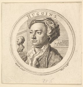 アリオストの翻訳者であるウィリアム・ハギンズの肖像、1760年。