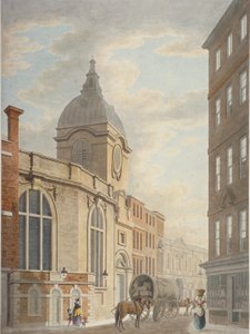 セント ベネット フィンク教会、スレッドニードル ストリート、シティ オブ ロンドン、1797 年 作： Thomas Malton II