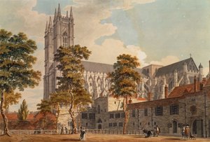 ウェストミンスター寺院、学校、1790-1792 作： Thomas Malton Jnr.
