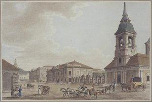 サンクトペテルブルクのリテニ アベニュー、1790 年 作： Thomas Malton the Elder