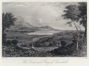 The Town and Bay of Dundalk (e.g. the engraving) 作： Thomas Mann (after) Baynes