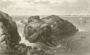 Carrick A Rede、アントリム海岸、アイルランド 作： Thomas Mann Baynes