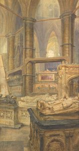ヘンリー3世とエレノア女王の墓、ウェストミンスター寺院、1904年 作： Thomas Matthews Rooke