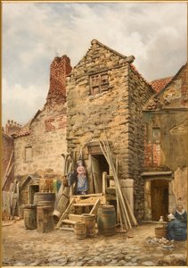 Old Sparrow Hall、Cullercoats（ボディカラー、鉛筆、紙にトイレ）