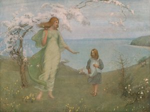 春のビジョン、1901、c1930。 作： Thomas Millie Dow