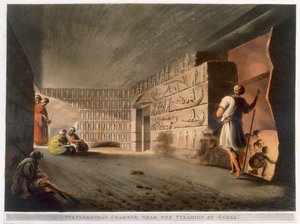 「ギザのピラミッド近くの地下室」、1802年