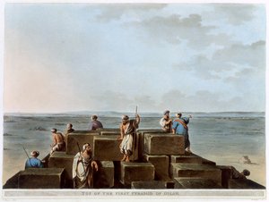 「ギザの最初のピラミッドの頂上」、エジプト、1802