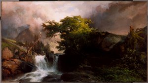 渓流、1869 作： Thomas Moran