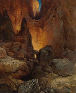サイドキャニオン、アリゾナ州のグランドキャニオン、1915 作： Thomas Moran