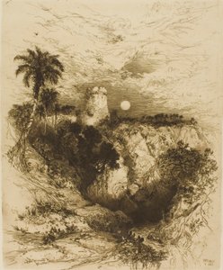 コルテスの塔 - メキシコ 作： Thomas Moran