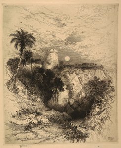 コルテスの塔、メキシコ 作： Thomas Moran